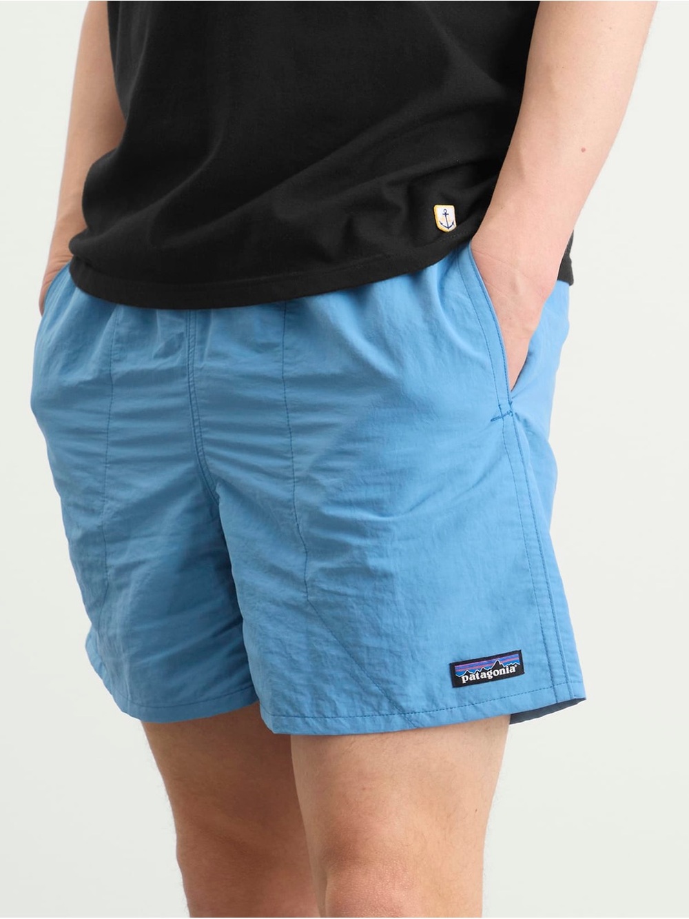 Patagonia Baggies 5" Shorts Blue Two-Tone Dark Pocket Men's M EUC